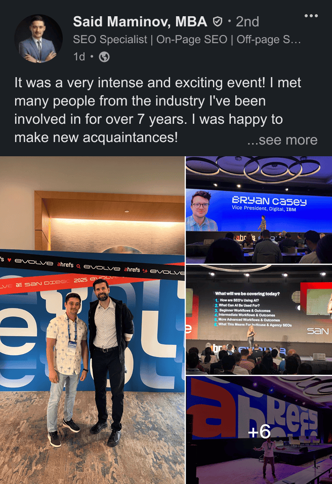 Post by Said Maminov, MBA